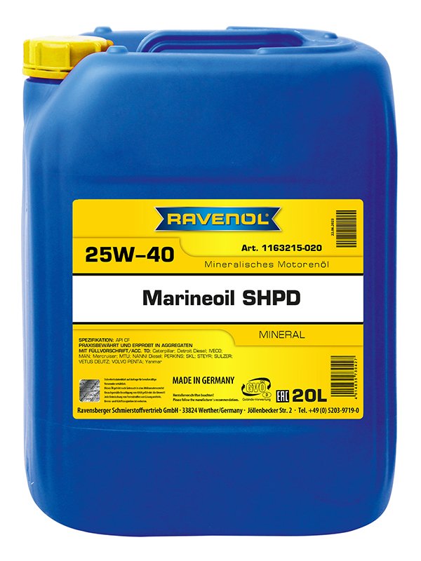 RAVENOL MARINEOIL SHPD 25W-40 mineral