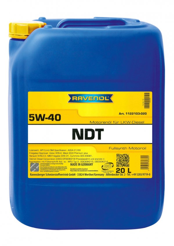 RAVENOL NDT Nord Duty Truck SAE 5W-40