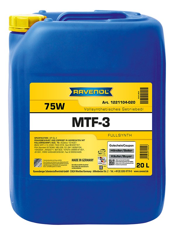 RAVENOL MTF-3 SAE 75W