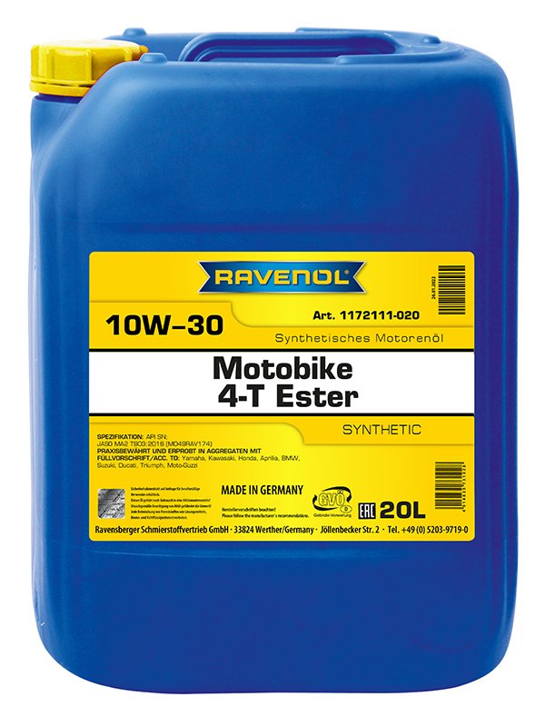 RAVENOL Motobike 4-T Ester SAE 10W-30