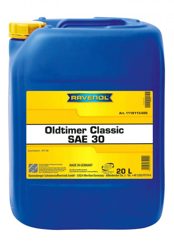RAVENOL Oldtimer Classic SAE 30 API SB