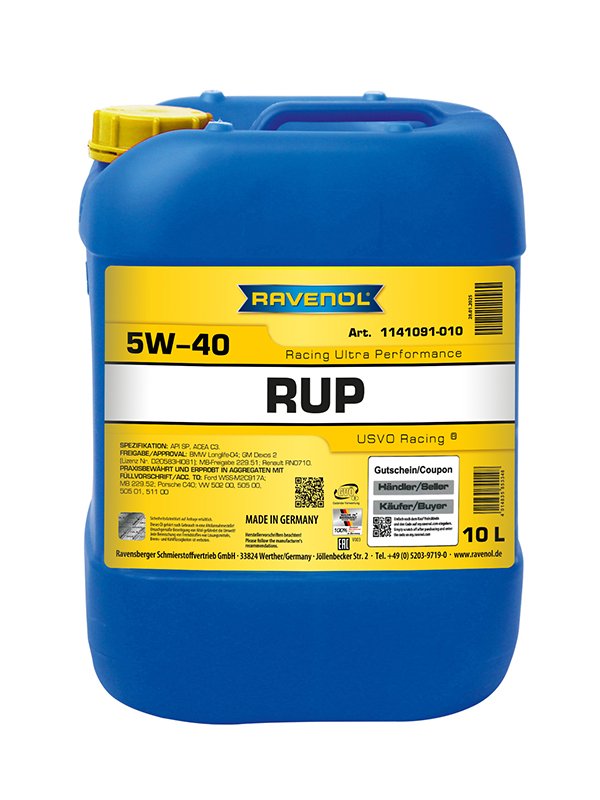 RAVENOL RUP Racing Ultra Performance SAE 5W-40