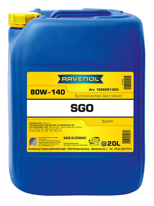 RAVENOL Getriebeoel SGO SAE 80W-140 GL-5