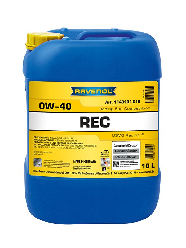 RAVENOL Racing Eco Competition REC SAE 0W-40
