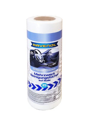 RAVENOL Mehrzweck Reinigungstücher auf Rolle 35 St Image RAVENOL Mehrzweck Reinigungstücher auf Rolle 35 St