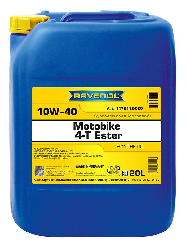 RAVENOL Motobike 4-T Ester SAE 10W-40