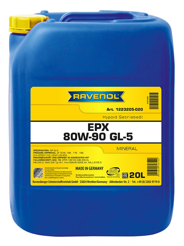 RAVENOL Getriebeoel EPX SAE 80W-90 GL-5