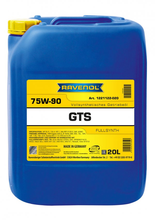 RAVENOL Gear Trans Synth GTS SAE 75W-90