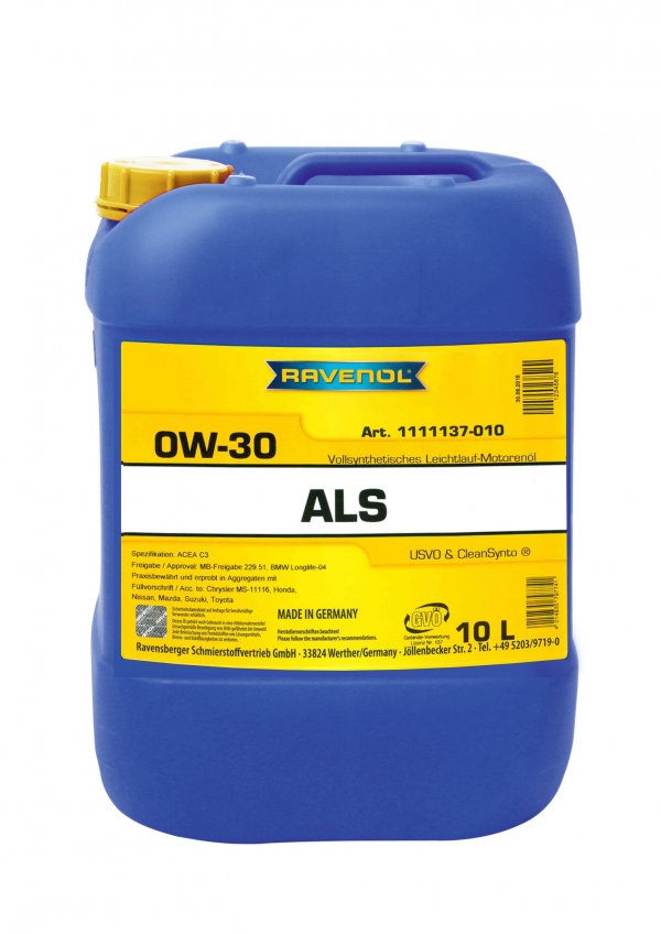 RAVENOL Arctic Low SAPS ALS SAE 0W-30