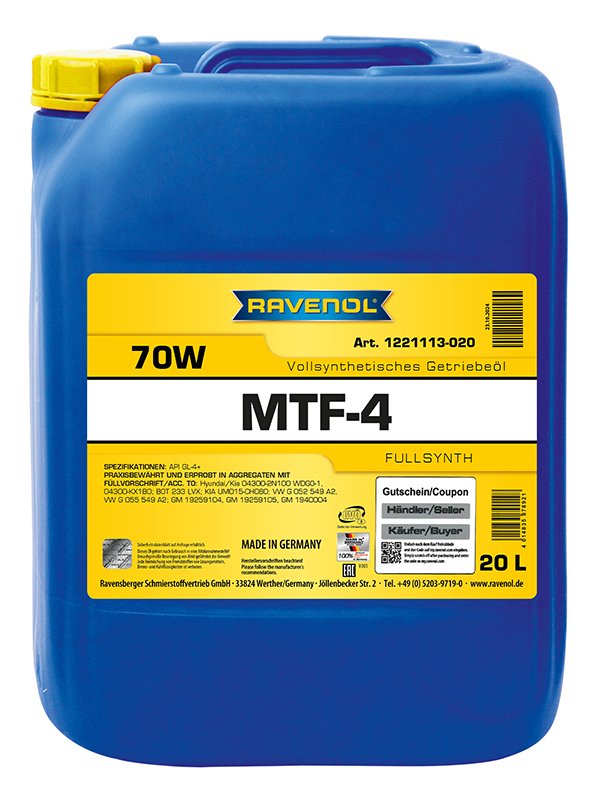 RAVENOL MTF-4 SAE 70W