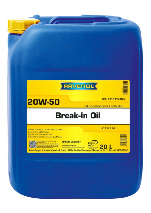 RAVENOL Break-In Oil SAE 20W-50