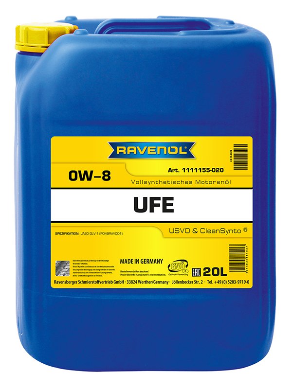 RAVENOL UFE Ultra Fuel Economy SAE 0W-8