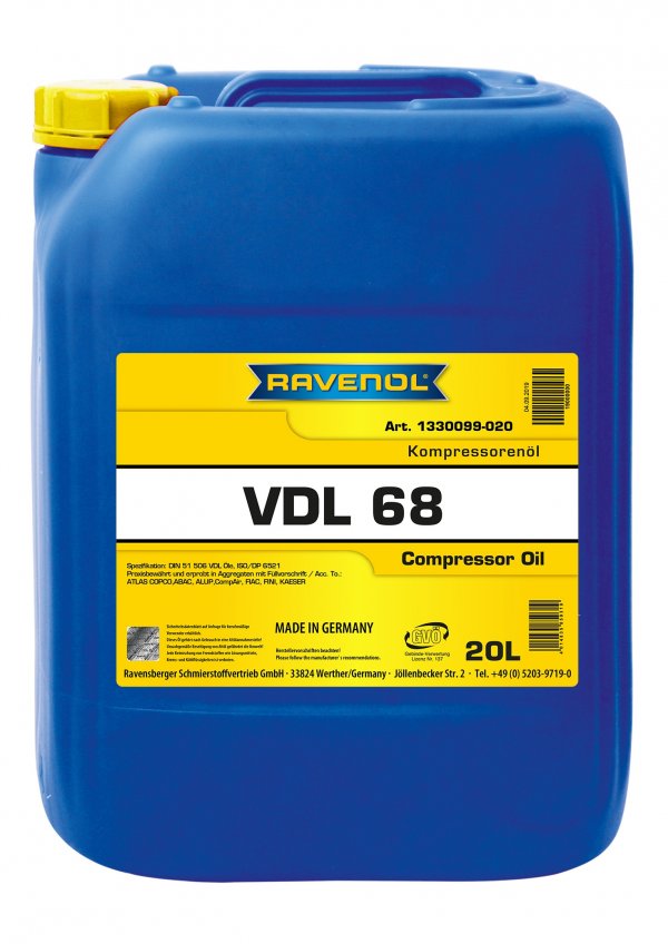 RAVENOL Kompressorenoel VDL 68