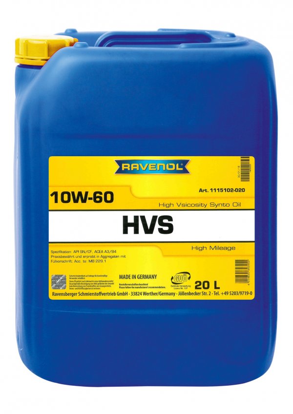 RAVENOL HVS High Viscosity Synto Oil SAE 10W-60