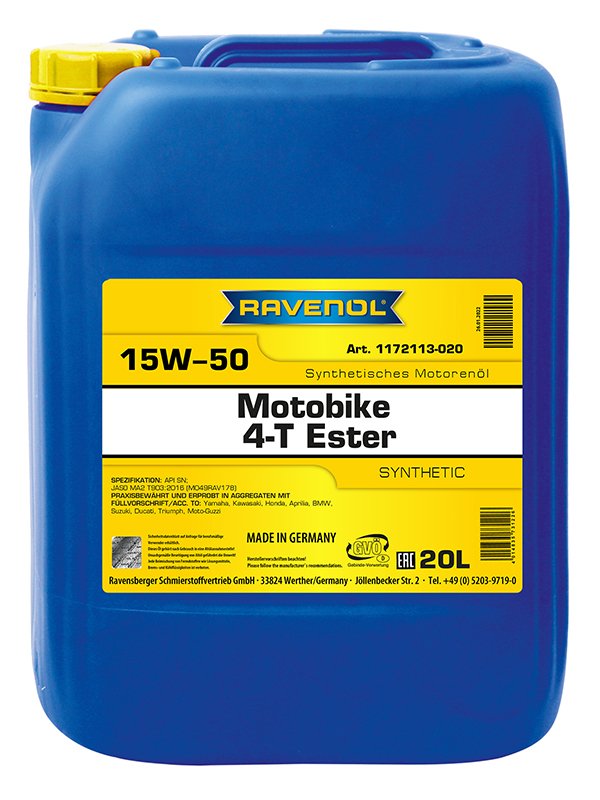 RAVENOL Motobike 4-T Ester SAE 15W-50