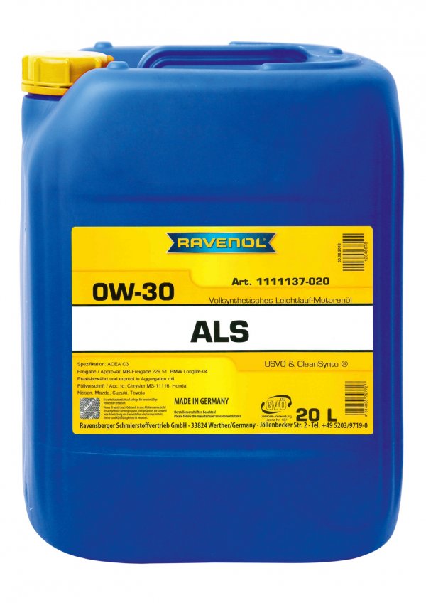 RAVENOL Arctic Low SAPS ALS SAE 0W-30