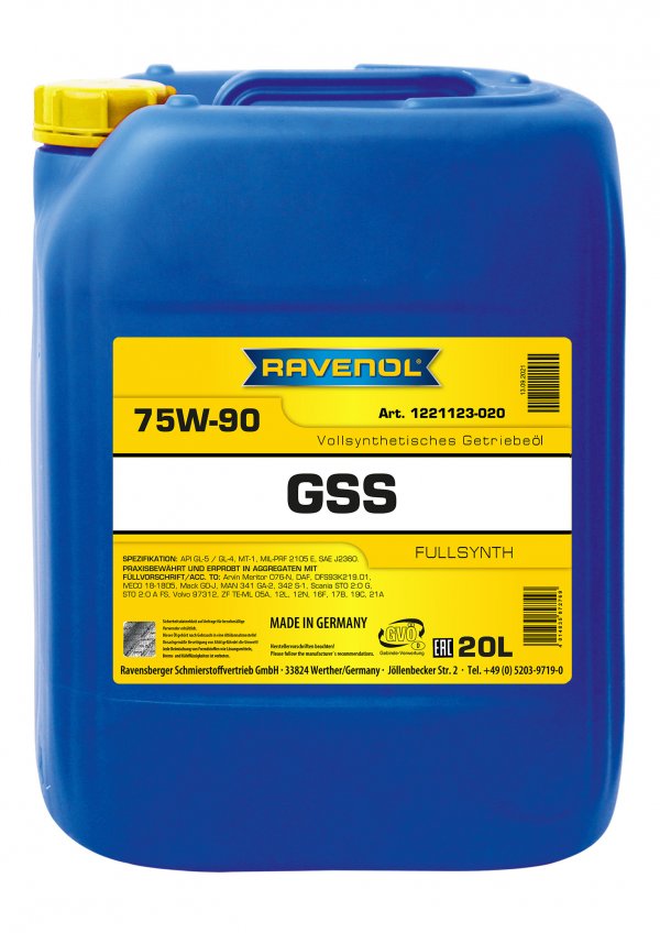 RAVENOL Gear Super Synth GSS SAE 75W-90