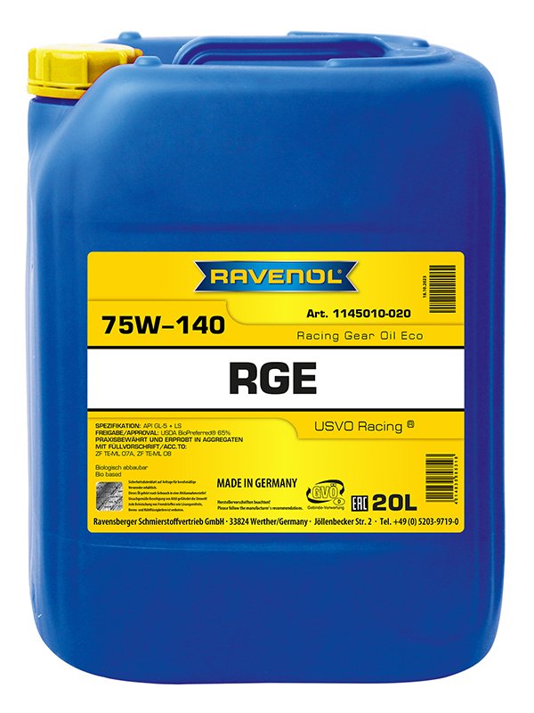 RAVENOL Racing Gear Oil Eco SAE 75W-140