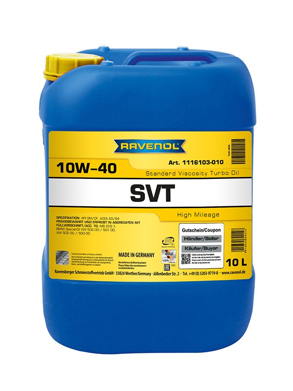 RAVENOL SVT Stand. Viscosity Turbo Oil SAE 10W-40