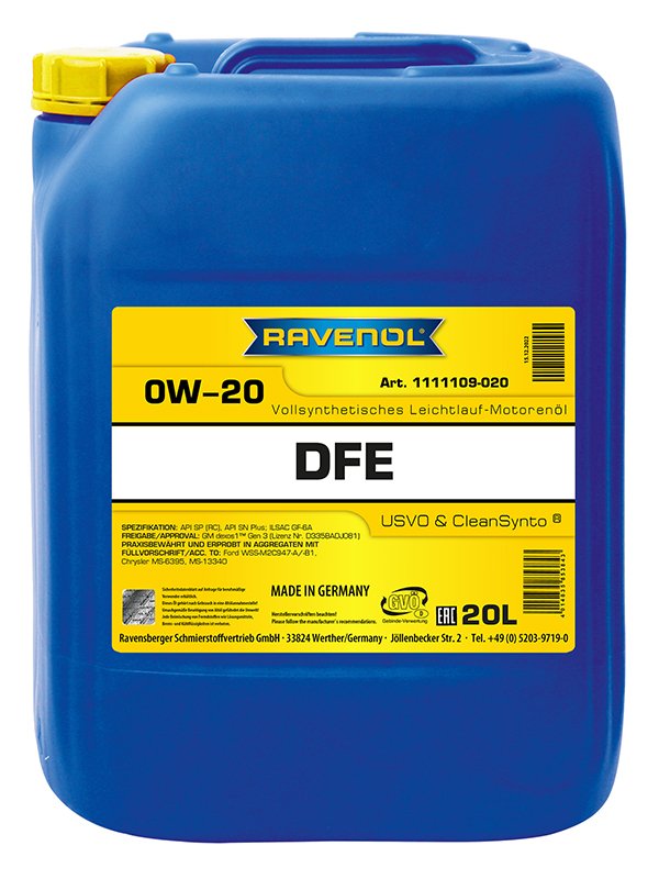 RAVENOL DFE SAE 0W-20