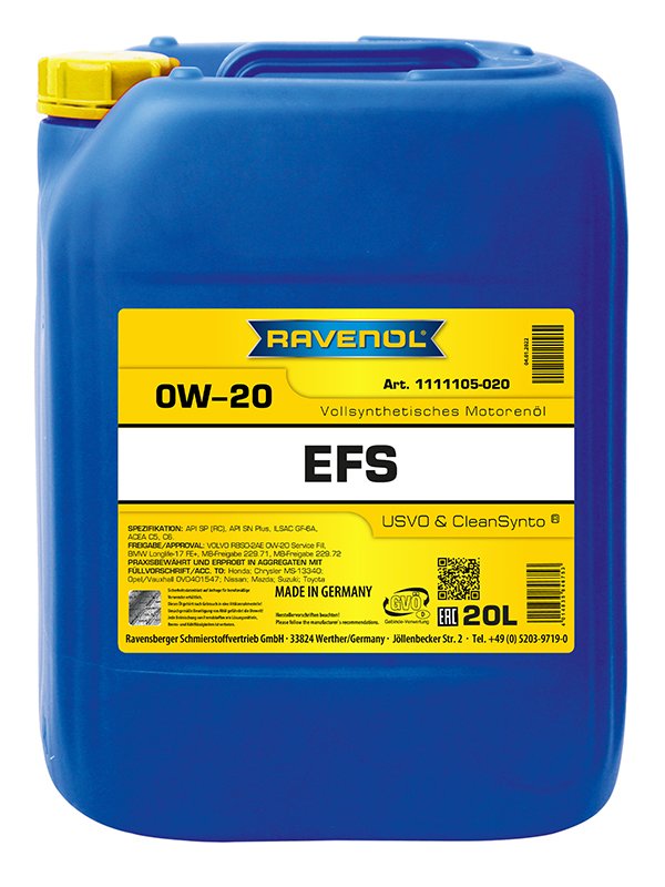 RAVENOL EFS EcoFullSynth. SAE 0W-20