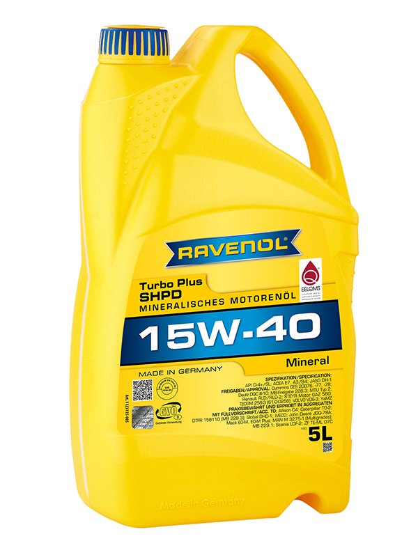 RAVENOL Turbo plus SHPD SAE 15W-40