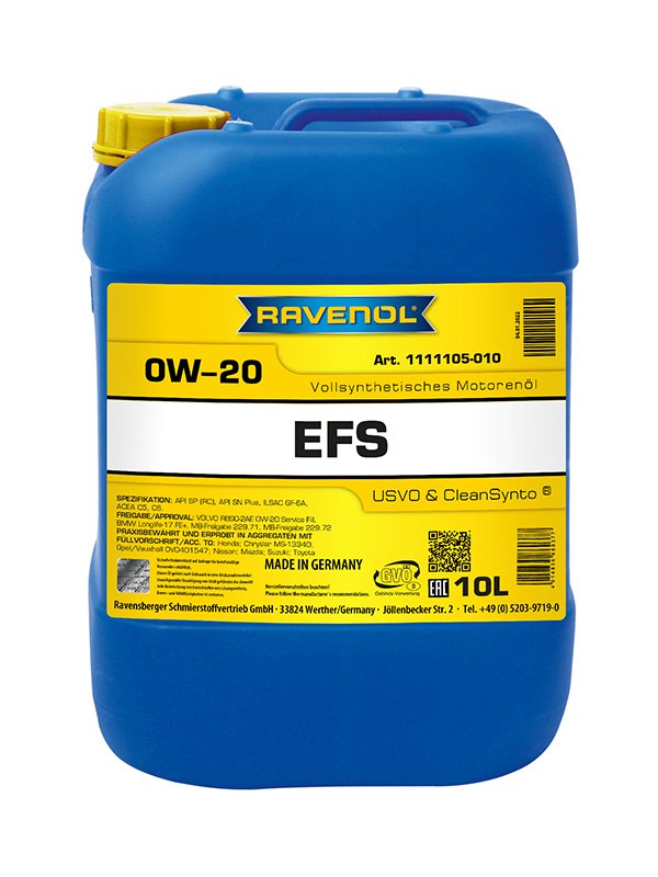 RAVENOL EFS EcoFullSynth. SAE 0W-20