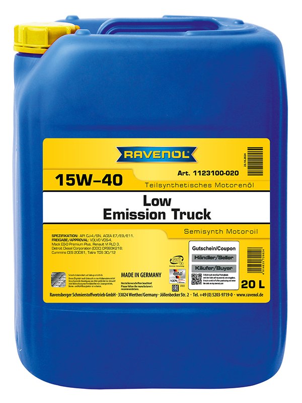 RAVENOL Low Emission Truck SAE 15W-40