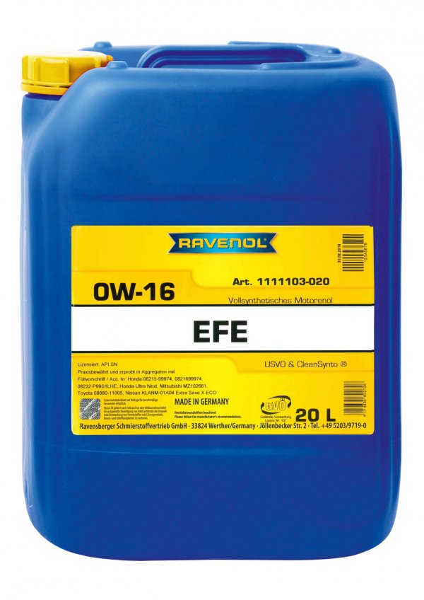 RAVENOL EFE Extra Fuel Economy SAE 0W-16