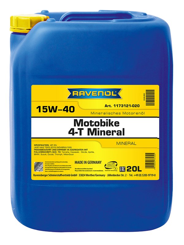 RAVENOL Motobike 4-T Mineral SAE 15W-40
