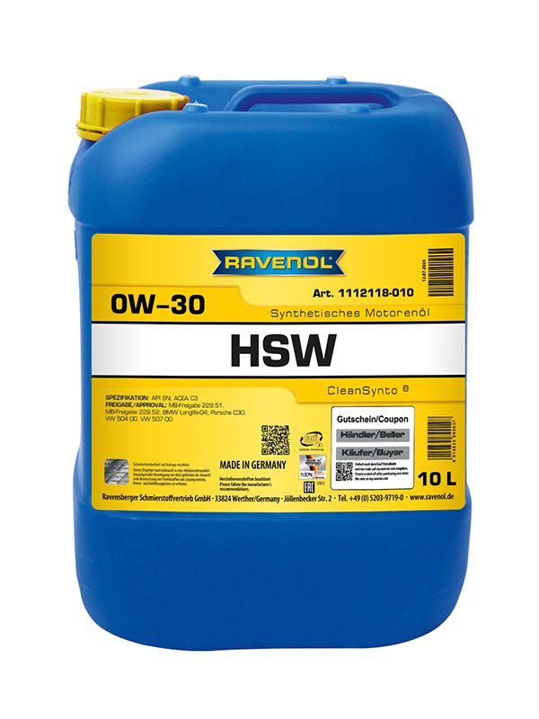 RAVENOL HSW SAE 0W-30