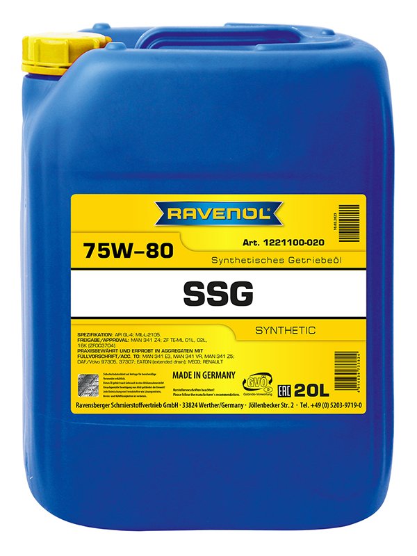 RAVENOL SSG Spec Synt LKW Getriebeöl SAE 75W-80